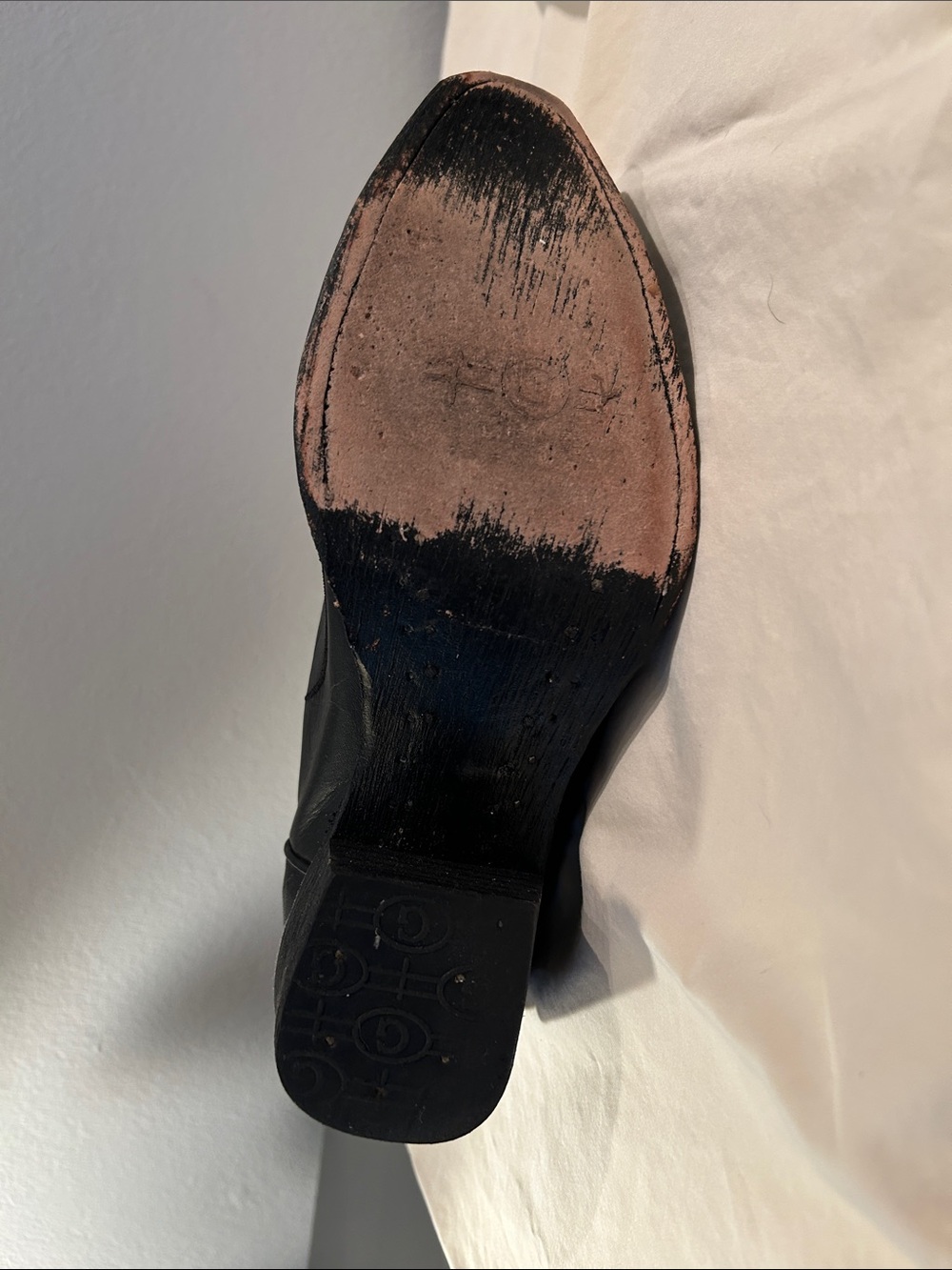 Circle G Black Western Embroidered Heeled Boots - Picture 5 of 11